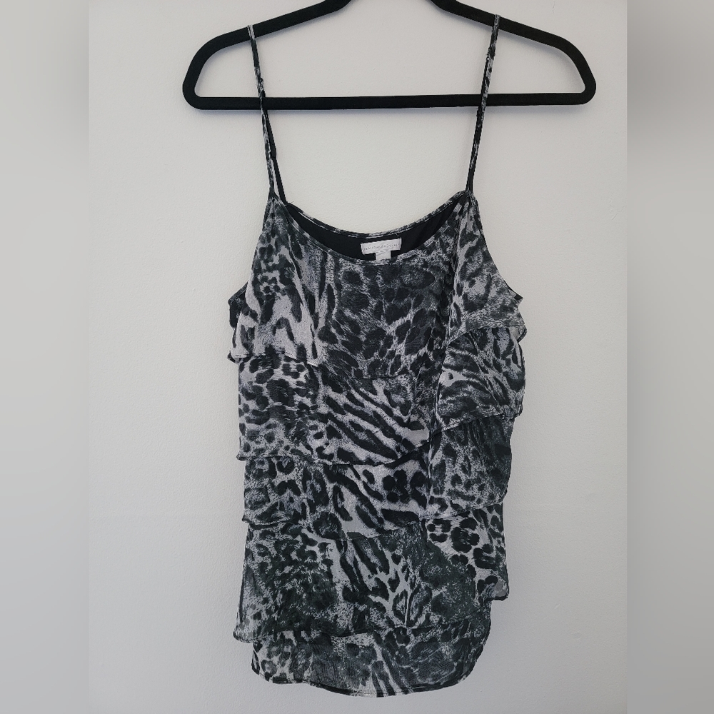 New york & company leopard tier tank